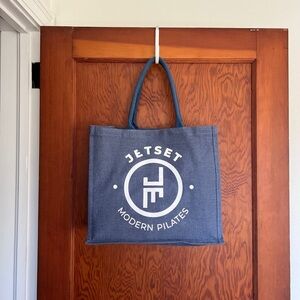 Jetset Modern Pilates Blue Tote Bag